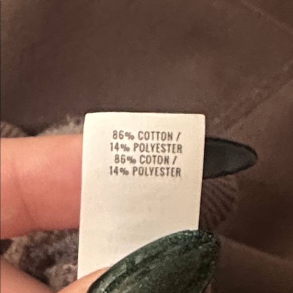 Aerie Oversized Brown Crewneck Front Shirt Pocket - Picture 5 of 5